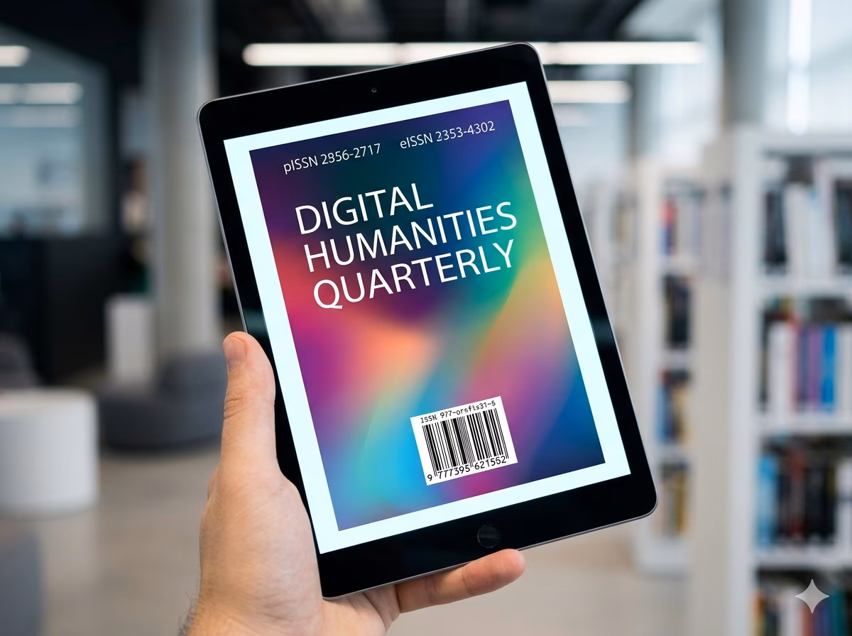 ISSN barcode embedded in a digital journal cover PDF for metadata management